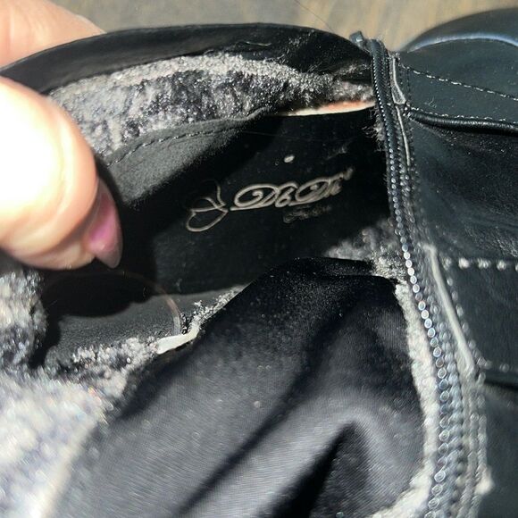 Db Dk fashion black knee faux leather boots Sz- 7.5 - Picture 15 of 15